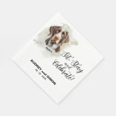 Sit, Stay & Celebrate German Wirehaired Pointer Servet (Hoek)