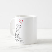 sit-stay-love beagle koffiemok (Voorkant links)