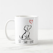 sit-stay-love beagle koffiemok (Links)