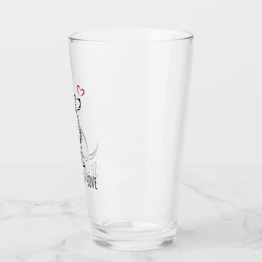 Sit-Stay-Love Labrador Glas (Links)