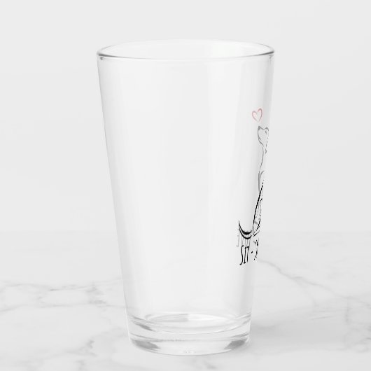 Sit-Stay-Love Labrador Glas (Rechts)