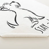 Sit-Stay-Love Westie Sherpa Deken (3/4)