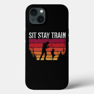 Sit Stay Trein Retro Dierenarts Dierenverzorger Case-Mate iPhone Case