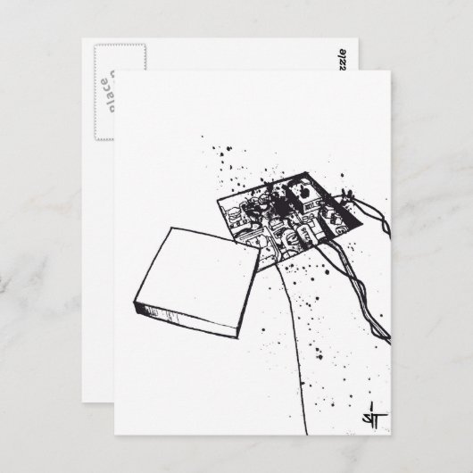 SIT "Unwired 8" Briefkaart (Voorkant / Achterkant)