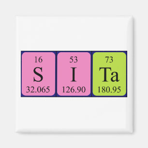 Sita periodieke table name magnet