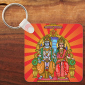 Sita Ram Goddelijke Sleutelhanger (Voorkant)