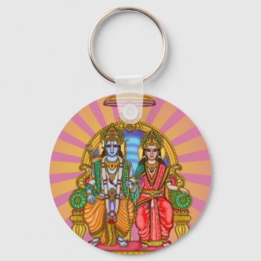 Sita Ram Goddelijke Sleutelhanger (Voorkant)