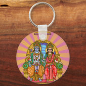Sita Ram Goddelijke Sleutelhanger (Voorkant)