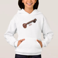 Sitar cartoon illustratie