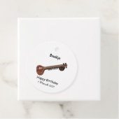 Sitar cartoon illustratie bedankjes labels (In situ)