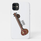 Sitar cartoon illustratie Case-Mate iPhone case (Achterkant)