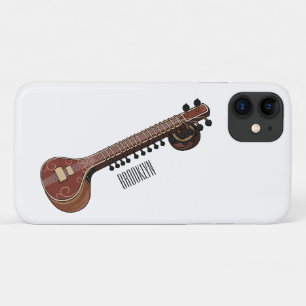 Sitar cartoon illustratie Case-Mate iPhone case