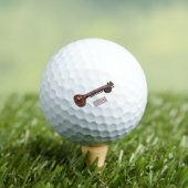 Sitar cartoon illustratie golfballen (Insitu Shirt)