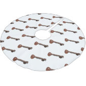 Sitar cartoon illustratie kerstboom rok (Gekanteld)