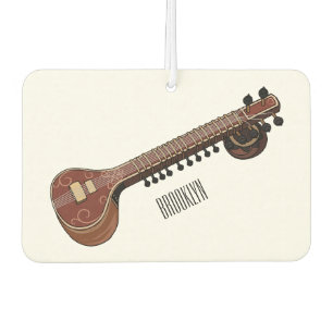 Sitar cartoon illustratie luchtverfrisser