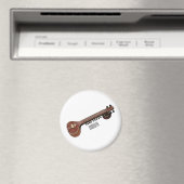 Sitar cartoon illustratie magneet (Insitu (Vaatwasser))
