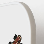 Sitar cartoon illustratie pickleball paddle (Links Detail)