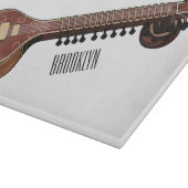 Sitar cartoon illustratie snijplank (Hoek)
