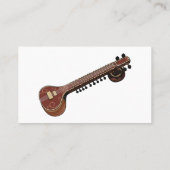 Sitar cartoon illustratie visitekaartje (Achterkant)