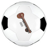 Sitar cartoon illustratie voetbal (Gedraaid)