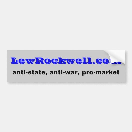 Site Lew Rockwell Bumpersticker (Voorkant)