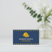 Site Services Hardhat Donkerblauw Visitekaartje (Staand voorkant)