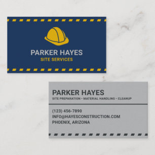 Site Services Hardhat Donkerblauw Visitekaartje