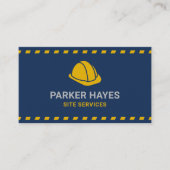 Site Services Hardhat Donkerblauw Visitekaartje (Voorkant)