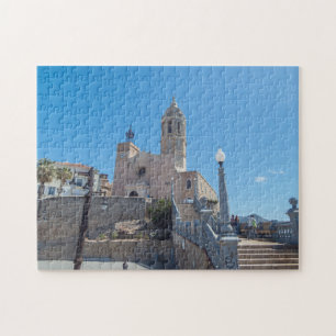 Sitges kerkpuzzel uitzicht legpuzzel