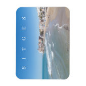 Sitges panoramisch uitzicht koelkastmagneet magneet (Verticaal)
