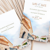 Sitges Spanje Destination Wedding Save-the-Date Kaart