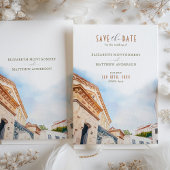 Sitges Spanje Destination Wedding Save-the-Date Kaart