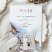 Sitges Spanje Destination Wedding Save-the-Date Kaart