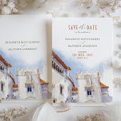 Sitges Spanje Destination Wedding Save-the-Date Kaart