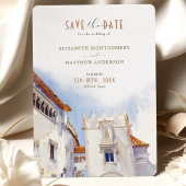 Sitges Spanje Destination Wedding Save-the-Date Kaart