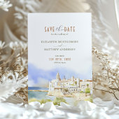 Sitges Spanje Destination Wedding Save-the-Date Kaart