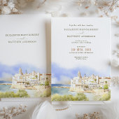 Sitges Spanje Destination Wedding Save-the-Date Kaart