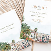 Sitges Spanje Trouwlocatie Save-the-Date Kaart