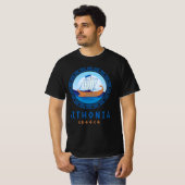 Sithonia, Griekenland Grieks scheepsontwerp Mannen T-shirt (Voorkant volledig)