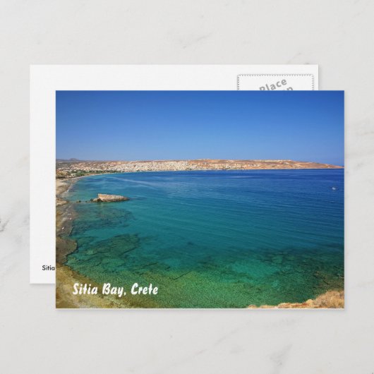 Sitia bay, Kreta, Sitia Bay, Kreta Briefkaart (Voorkant / Achterkant)