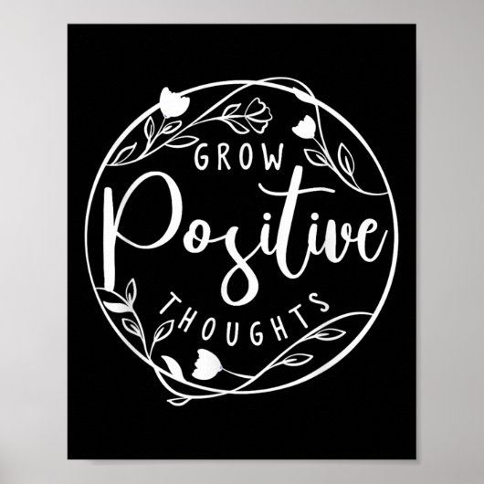 Sitive Affirmation And Sritual Or Grow Sitive Thou Poster (Voorkant)