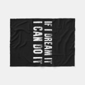 Sitive Affirmation Success Quote Men Women Teen Bo Fleece Deken (Voorkant (Horizontaal))