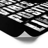 Sitive Mind Sitive Vibes Sitive Life Motivational  Poster (Hoek)