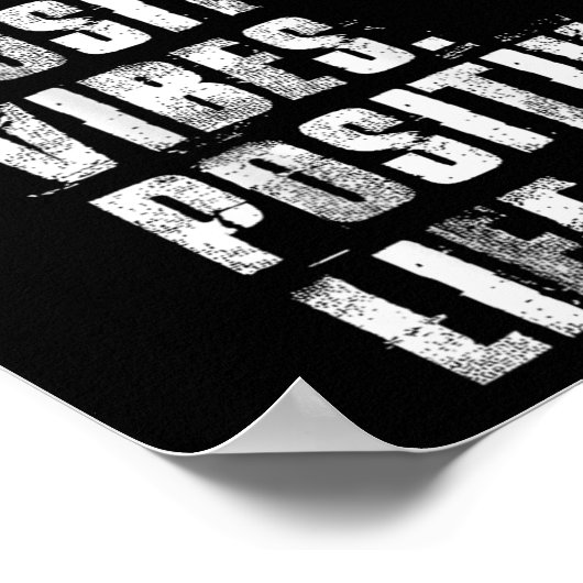 Sitive Mind Sitive Vibes Sitive Life Motivational  Poster (Hoek)