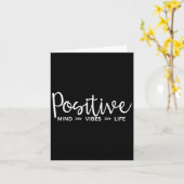 Sitive Mind,vibes,life Motivational & Insratio Kaart (Gele Bloem)