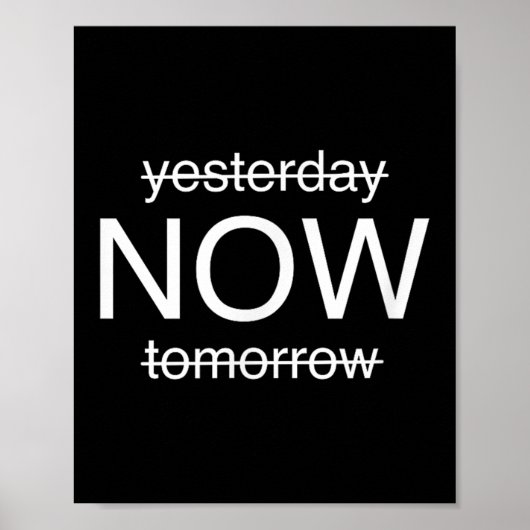 Sitive Mindset – Live In The Moment Motivational D Poster (Voorkant)