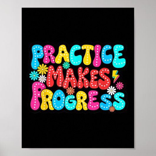 Sitive Motivation Practice Makes Progress Over Per Poster (Voorkant)