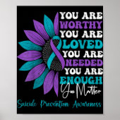 Sitive Motivational Suprt Suicide Prevention Aware Poster (Voorkant)