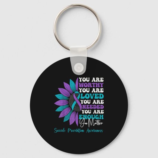 Sitive Motivational Suprt Suicide Prevention Aware Sleutelhanger (Voorkant)