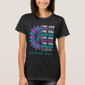 Sitive Motivational Suprt Suicide Prevention Aware T-shirt (Voorkant)